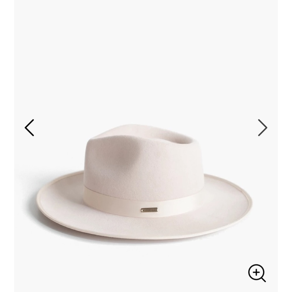 Gigi Pip Monroe hat Ivory/dusty pink